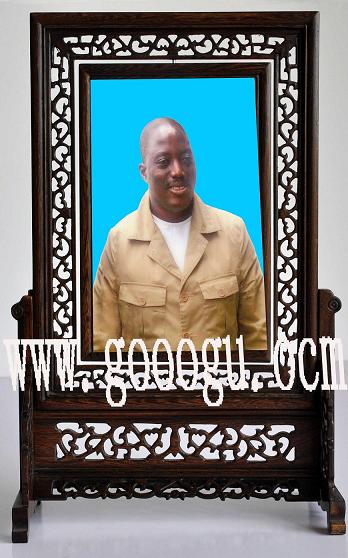 人物肖像刺繡臺屏，雙面繡人物刺繡肖像，雙面繡臺屏精品定制