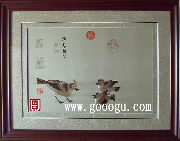 手工刺繡畫(huà) 蘇繡工藝品 蘇州刺繡