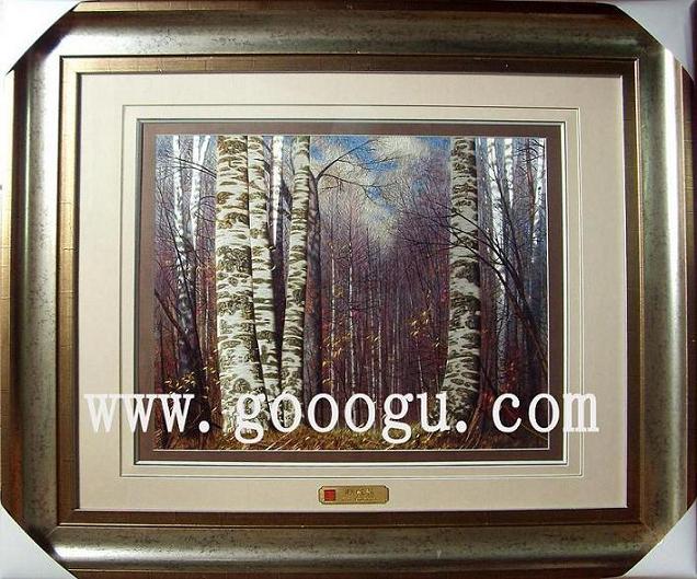 風(fēng)景刺繡畫精品，高檔手工刺繡畫，蘇繡畫